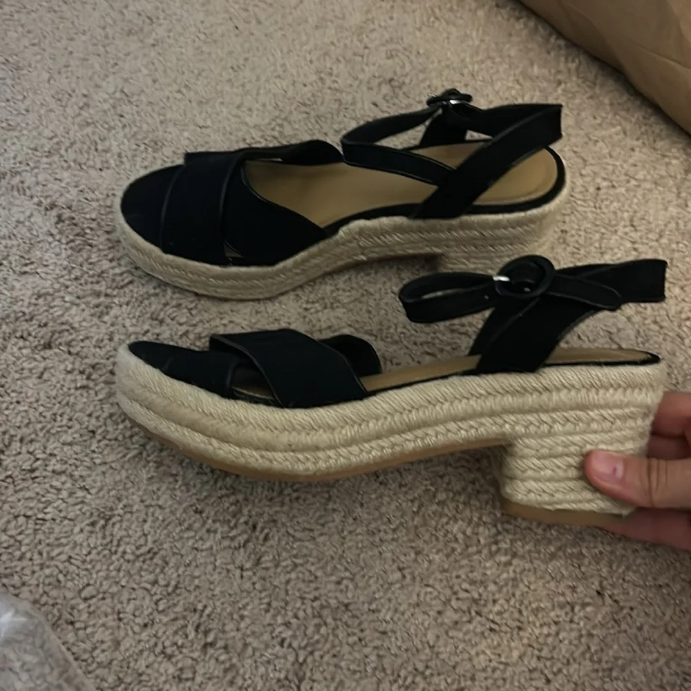 J Crew Platform espadrille heeled sandals BW889